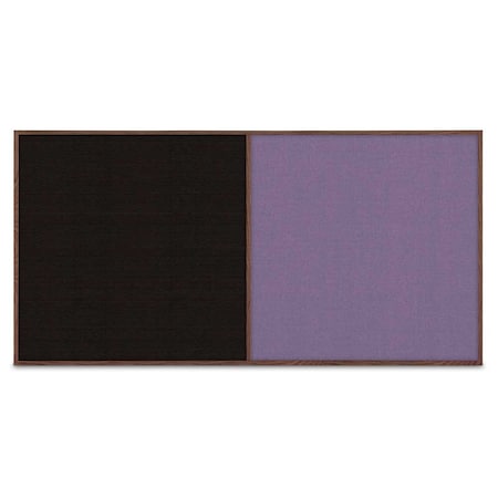 United Visual Products Enclosed Corkboard, 3 Door, 96"x48", 4" Fra UV3406-BRONZE-CLOUD